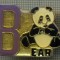 1215 INSIGNA - BEAR - URS PANDA -PENTRU IUBITORII DE ANIMALE -starea care se vede.