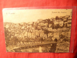 Ilustrata Tarnovo -Podul si Tunel de Cale Ferata - Bulgaria, interbelica