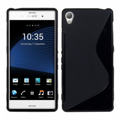 Husa SONY XPERIA Z3 L55 TPU S-LINE Black foto