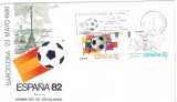 SPANIA 1980, FDC, C.M. de Fotbal - Spania, Barcelona