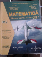 Manual Matematica M2 , clasa a XII a foto