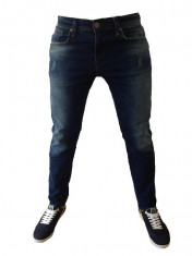 BLUGI ZARA MAN BARBATI SLIM FIT ALBASTRU INCHIS MATERIAL ELASTIC SUPER ! MODEL NOU! MODEL 13 foto