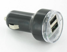 Incarcator auto USB 2 Porturi 2A 12V 49922 foto