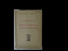 Mircea Petrescu, Aurora Sutianu, Nutritie si dietoterapie. Alimente-regimuri, Editura Librariei Jean Leon, 1940, 433 pag. foto