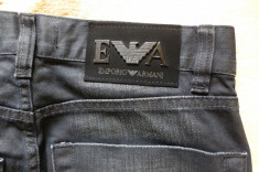 Blugi Emporio Armani Jeans Made in Italy; marime 30: 81 cm talie, 104.5 cm lungime, 79.5 cm crac interior; 100% bumbac; impecabili, ca noi foto