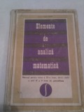 Cumpara ieftin ELEMENTE DE ANALIZA MATEMATICA DE CAIUS IACOB,EDITURA DIDACTICA 1971