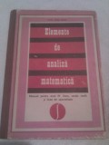 ELEMENTE DE ANALIZA MATEMATICA DE CAIUS IACOB,EDITURA DIDACTICA 1975