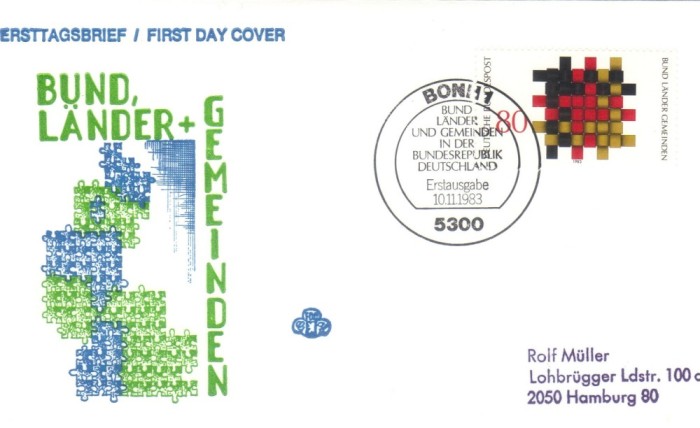 GERMANIA 1983, FDC, Principiile democratiei