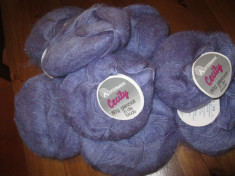 Fir de tricotat tip MOHAIR / mov -500 grame / 5 RON 100 grame foto