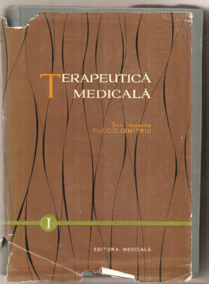 (C5111) TERAPEUTICA MEDICALA DE PROF. C.C. DIMITRIU, VOL I, EDITURA MEDICALA, 1961 foto