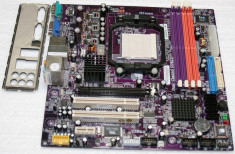 PLACA DE BAZA ECS AMD690VM-FMH, socket AM2, 4xDDR2, slot PCI-Ex, video onboard, tablita I/0... GARANTIE ! foto
