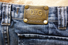 Blugi Dolce&amp;amp;Gabbana D&amp;amp;G Original Denim Made in Italy; marime 32; impecabili foto