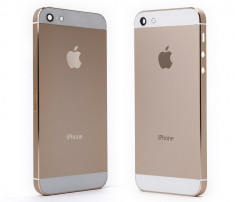 Carcasa capac spate iphone 5 si 5s GOLD, BLACK sau SILVER foto