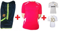 PACHET SUPEROFERTA! Pantaloni 3/4 FC BARCELONA marimea M + Tricou Nike marimea S + Tricou Real M. Ozil LICHIDARE STOC! foto