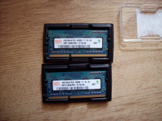 memorii laptop RAM 2 x 1GB SODIMM DDR3 foto