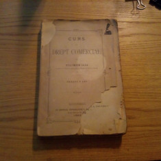 CURS DE DREPT COMERCIAL - FILIMON ILIA - Tipografiei I. G. Costescu 1883, 544 p.