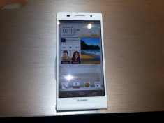 HUAWEI ASCEND P6 - WHITE IN STARE IMPECABILA - HUSA ORIGINALA foto