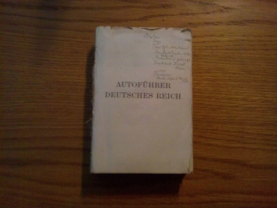 BAEDEKERS AUTOFUHRER DEUTSCHES REIH (Grossdeutschland) - 1939, 813 p. cu harti foto