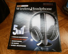 Casti Wireless cu radio MH2001 - 49 lei foto