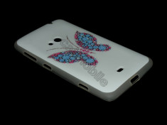 HUSA NOKIA LUMIA 625 SILICON MODEL 60 BUTTERFLY - CURIER GRATUIT foto