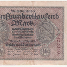 (3) BANCNOTA GERMANIA - 500.000 MARK 1923 (1 MAI 1923), MAI RARA