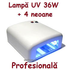 Lampa UV 36W manichiura pedichiura unghii foto