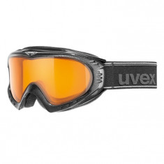 Ochelari Ski Snowboard Uvex F2 Black Metallic Goldlite foto