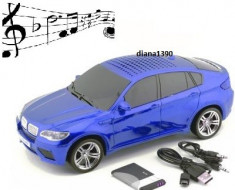 Boxa MP3 player si radio masina BMW X6 Varianta pe Albastru foto