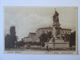 C.P. BUCURESTI STATUIA I.C.BRATIANU ANII 1910