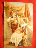 Ilustrata Scena idilica - Italieni in Costume Populare , ,autor Stegel &amp;amp; Co