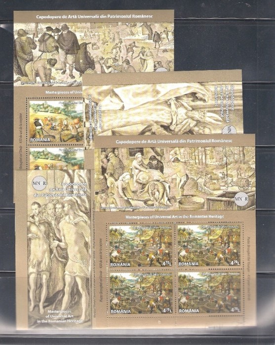ROMANIA 2014 - CAPODOPERE DE ARTA UNIVERSALA - MINICOLI - LP 2036