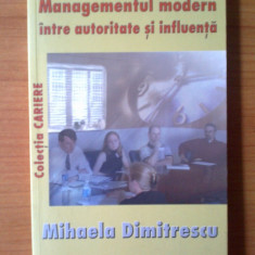 d8 Managementul Modern Intre Autoritate Si Influenta - Mihaela Dimitrescu