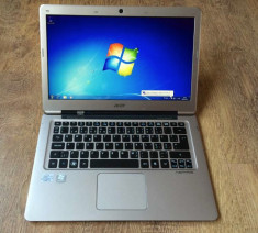 Laptop Ultrabook ACER Aspire SLIM !! i3 Ivy Bridge / 4GB / 500GB HDD / CARCASA METALICA !! Model 2013 !! SUPER PRET !!! foto