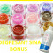 SET 12 geluri unghii gel UV manichiura CU SCLIPICI mare+ degresant sina