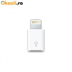 Adaptor Micro USB la 8 pin Lightning Apple iPhone 5 5C 5S 6 6 Plus iPad 4 iPad Mini iPod Touch 5 by Yoobao Original foto