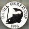 1345 INSIGNA PESCAR - DANSK ORRED CUP 1996 -NORVEGIA ? -PESCUIT -starea ce se vede.