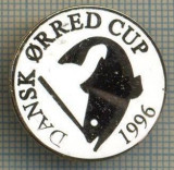 1348 INSIGNA PESCAR - DANSK ORRED CUP 1996 -NORVEGIA ? -PESCUIT -starea ce se vede.