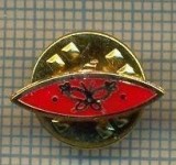 1320 INSIGNA - pescar -simbolizeaza momeala, un fluture -Norvegia ? -starea ce se vede.