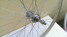 Roata / Janta Spate + Butuc + Spite Bicicleta 24&amp;quot; foto