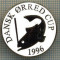 1334 INSIGNA PESCAR - DANSK ORRED CUP 1996 -NORVEGIA ? -PESCUIT -starea ce se vede.