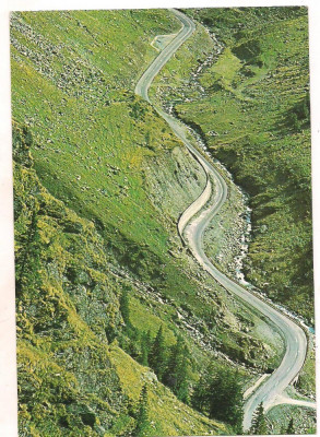 #carte postala(ilustrata)-TRANSFAGARASAN-vedere foto