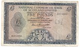 SCOTIA NATIONAL COMMERCIAL BANK OF SCOTLAND LIMITED 5 POUNDS LIRE 1963 F