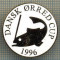 1340 INSIGNA PESCAR - DANSK ORRED CUP 1996 -NORVEGIA ? -PESCUIT -starea ce se vede.