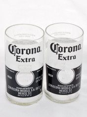 Set de 2 pahare Corona Extra beer handmade foto