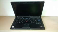 Laptop Lenovo T61, Intel Core2Duo T7300 2.00 GHz, 2Gb DDR2, 14.1&amp;quot;, 80GB HDD S-ATA, cdrw+dvdrom, wireless lan, incarcator nou, baterie minim 40 min foto