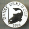 1305 INSIGNA PESCAR - DANSK ORRED CUP 1996 -NORVEGIA ? -PESCUIT -starea ce se vede.