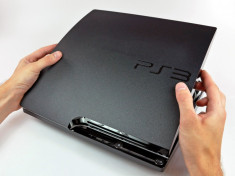 PS3 slim Carcasa ORIGINALA completa Case top + bottom Playstation 3 slim seriile CECH 200x si CECH 300x foto