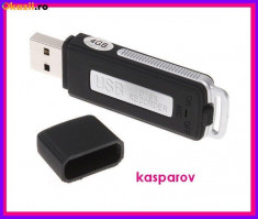 Reportofon Spion Spy Stick USB 8 Gb - Inregistrare Digitala Audio Peste 70 de Ore - Pret Mic - Livrarea Gratuita Curier Rapid foto
