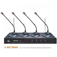 Set 4 microfoane wireless profesionale pentru conferinte WVNGR 2004A PROMO foto