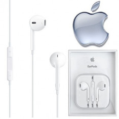 CASTI iPhone 5s IPHONE 6 4.7 inci IPOD classic APPLE HANDSFREE CU MICROFON ORIGINALE SIGILATE EARPODS MD827ZM/A BAS PROFUND DETALIAT SUNET IMPECABIL foto